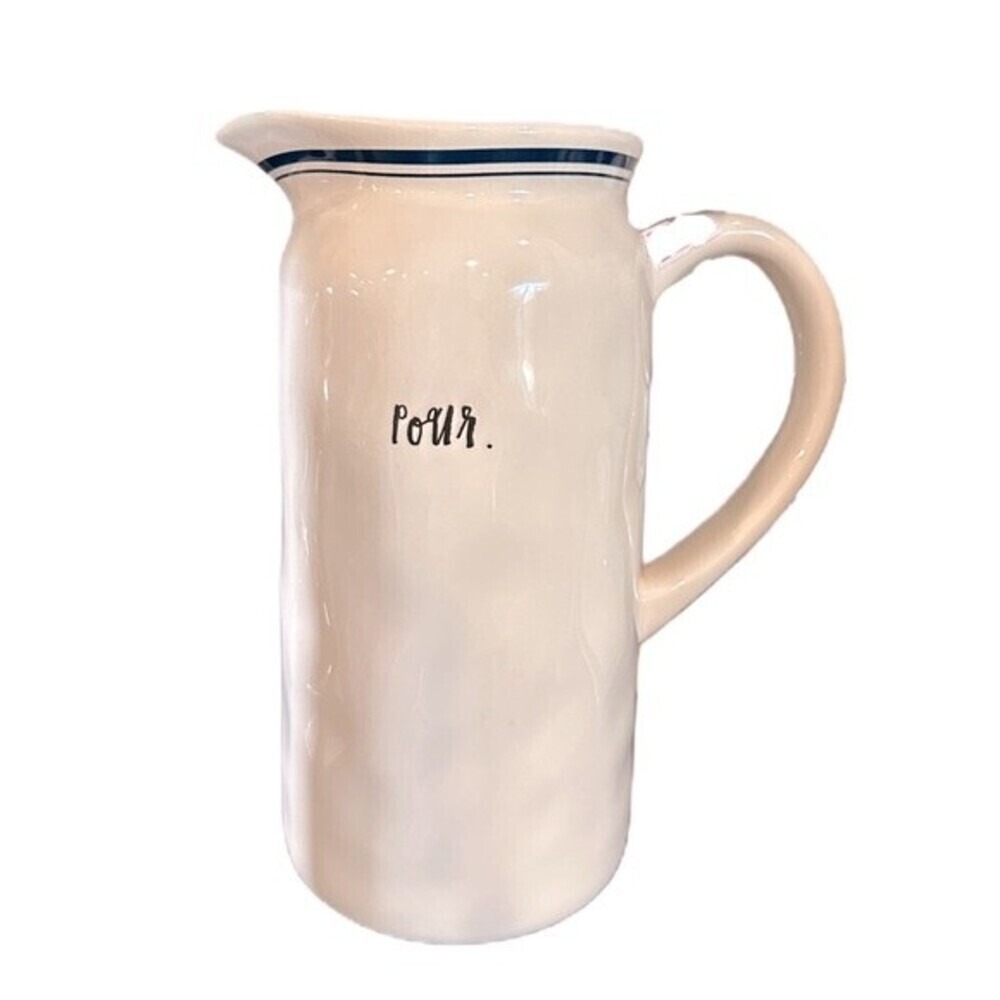 Rae Dunn Blue Line Pour Pitcher‎